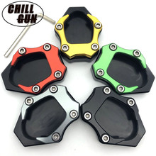 Motorcycle Accessories Flat Foot Side Stand Extension Pad Plate Kickstand For Kawasaki Ninja 400 2018-2021 NINJA400 Z400 Z-400 2024 - buy cheap