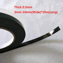 3mm~10mm Wide 20M/Roll Choose (0.5mm Thick) Double Sided Adhesive Black Foam Tape for Phone Samsung HTC Screen Dust Proof Seal 2024 - buy cheap