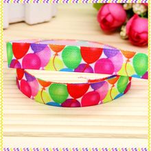 5/8'' Free shipping Fold Elastic FOE balloon printed headband headwear hairband diy decoration wholesale OEM P4647 2024 - buy cheap