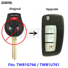 QCONTROL Upgraded Car Remote Key for NISSAN March Qashqai Sunny Sylphy Tiida X-Trail 433MHz ID46 Chip 2024 - buy cheap