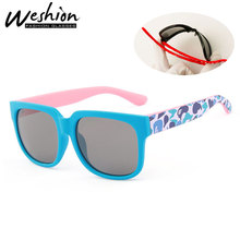 Sunglasses Kids Polarized Vintage Children Sun Glasses For Boy Girls Carton Flexible Brand Sport Square Eyeglasses UV400 Oculos 2024 - buy cheap