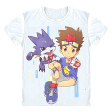 Футболки Dejitaru Monsuta Digimon, футболки с коротким рукавом в разных стилях, косплей-рубашка Digimon Xros Wars Digimon Fusion Kurosu Wozu 2024 - купить недорого