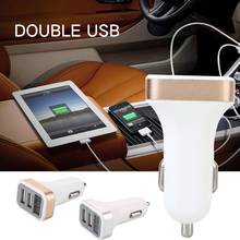 Автомобильный прикуриватель с двумя разъемами USB, адаптер питания с экраном дисплея 2024 - купить недорого