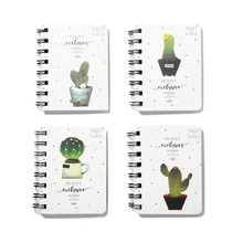Cute Cactus Daily Office Supplies Planner Spiral Notebook Diary Notepad 2024 - buy cheap
