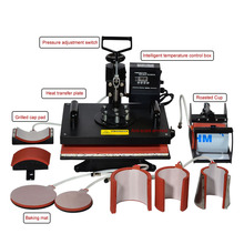 8 In 1 Combo Heat Transfer Machine Sublimation/Heat Press Machine For Plate/Mug/Cap/TShirt /Phone case 2024 - buy cheap