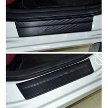 Carbon Fiber Vinyl Sticker Auto Door Protection Anti Scratch None Slip Sill Scuff For seat ibiza 6l 6j Mk3 Mk4 2002-2017 2024 - buy cheap