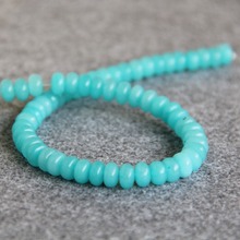 (Min Order1) 5*8mm New Faceted Light Blue Chalcedony Beads Abacus DIY Beads Natural Stone 15inch Jewelry Making Design Wholesale 2024 - buy cheap