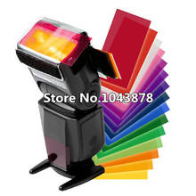 12 Color Card Flash Light Soft Box Strobist Balance Color Card gels filter for YN560 580ex 430ex sb800 sb900 universal 2024 - buy cheap