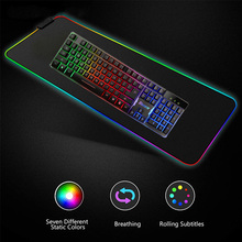 RGB Mouse Pad Gaming Mouse Pad Large Mousepad XXL Computer Mousepad RGB XL Mouse Pad Gamer Mousepad Keyboard Pads USB Mause Mat 2024 - buy cheap