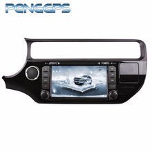 Radio con GPS para coche, Unidad Central FM con reproductor de DVD 2 Din, ocho núcleos, Android 7,1, CD, autoestéreo, para KIA RIO 2015, 2016 2024 - compra barato