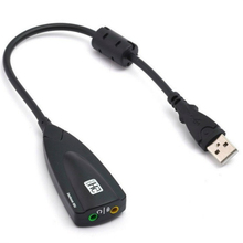 External USB Sound Card 7.1 Channel 3D Audio Adapter 3.5mm Headset Replacement for PC Desktop Notebook 2024 - купить недорого