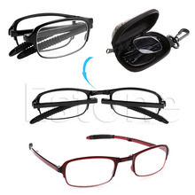 Gafas de lectura plegables para hombre y mujer, lentes de lectura plegables colgantes, 1 + 1,5 + 2 + 2,5 + 3 + 3,5 + 4,0 2024 - compra barato