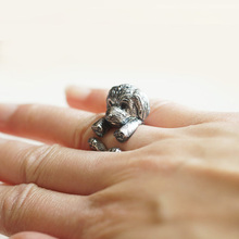 New Unique Vintage Adjustable Poodle Wrap Ring  free ship 2024 - buy cheap