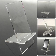 Hot sale Clear Acrylic detachable Mobile cell phone display stand  jewelry phone purse shoe display stand holder rack 10pcs 2024 - buy cheap