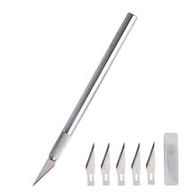 Wood Carving Knife Tools Fruit Food Craft Sculpture Engraving Knife Scalpel With 6pcs SK5 Blades PCB DIY Laptop Repair Tools 2024 - buy cheap