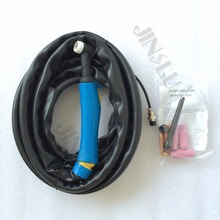 Tig Welder Welding Torch WP-26 WP26 Air Cooled Argon Arc Torch 4M Blue Handle Power & Gas Hose Whole 2024 - buy cheap