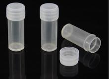 10pcs/lot Clear Plastic Sample Bottle Small Bottle Jars Test Tube Mini Bottles Storage Vial Containers White Cap Nail Art Bottle 2024 - buy cheap