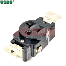American 120V 20A 3 hole NEMA 5-20R US Single Generator outlet Anti-off industry power socket plug inline wire connector 2024 - buy cheap