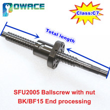 1Pcs 20mm SFU2005 Ballscrew L100~700mm with End Machined C7 Class  +1pcs Single Ballnut 2024 - buy cheap
