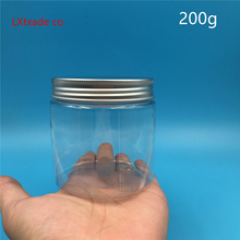 Free Shipping 50ml 100ml  250ml Empty Clear Plastic  Packaging Bottle Jar silver Lid With Window  Cosmetic Containers 30 pcs 2024 - buy cheap