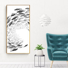 Japanese Style Fish Canvas Painting Huge Size Wall Art Picture for Living Room Aisle Entrance Zen Poster Print Cuadro Decoration 2024 - buy cheap