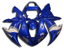 Kit de carenado de motocicleta para YAMAHA YZFR1 02 03 YZF R1 2002 2003 YZFR1000 yzfr1 02 ABS, carenados azules de moda + 7 regalos YD28 2024 - compra barato
