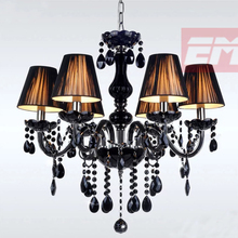 Modern Black Crystal Chandelier Light Fixtures Ceiling Lustre Para Quarto Led Crystal Chandelier For Living room Bedroom WPL087 2024 - buy cheap