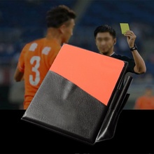 Soccer Referee Red Yellow Card + Pencil + Leather case Custom Notebook Sport Football Match Sport Accessories 2024 - buy cheap