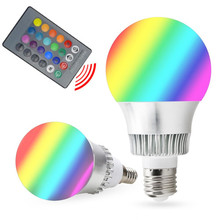 RGB E27 E14 5W/10W AC85-265V LED Bulb Lamp with Remote Control Multiple Colour LED Lighting 2024 - buy cheap