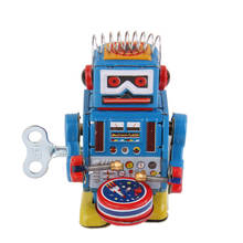 Wind Up Robot MS408 Tin Toy Classic Toys Funny Attractive Robot Model Handmade Toy Perfect Collectible Gift for Adult Kids Boys 2024 - buy cheap