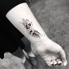 À prova d' água Etiqueta Do Tatuagem Temporária rose flor de Flash Tatoo Tatto Falso Tatuagens Tatouage pé mão de Pulso Para A Menina Mulheres femme 2024 - compre barato