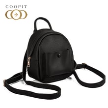 Coofit Women Mini Backpack Fashion Casual Youth Leather Shoulder Daypack Backpack Purse For Girls Female Small Backpack Mochilas 2024 - buy cheap