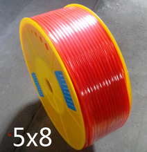 Pneumatic air Hose OD 8mm ID 5mm PU Tube Plastic Flexible Pipe PU 8*5 Polyurethane Tubing 10 meters Red color 2024 - buy cheap