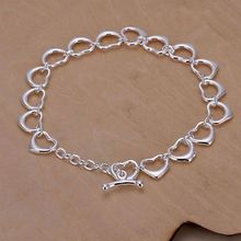 H162 silver plated  bracelet, silver plated  fashion jewelry Small Hearts Bracelet /aoaajfha dzqamqxa 2024 - buy cheap