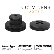 3.7mm m12 lente com botão de montagem m12, 1.3 megapixels, 80 graus, ângulo de visão horizontal f2.0 fixo íris para câmeras de cctv 2024 - compre barato