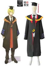 Free shipping Anime Assassination Classroom Cosplay Korosensei Man Halloween Cosplay Costume shirt+vest+coat+tie+hat 2024 - buy cheap