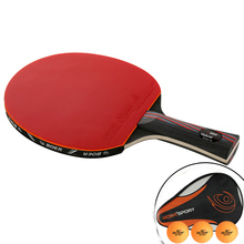 Professional 9.8 Imitation Carbon Nanoscale WRB System Table Tennis Bat Racket Long Short Handle Ping Pong Paddle With Carry Bag 2024 - buy cheap