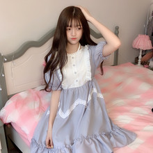 Lolita Style Spring And Autumn Students Ruffled Chiffon Dress 2019 New Summer Harajuku Sweet And Lovely Dress 2024 - buy cheap