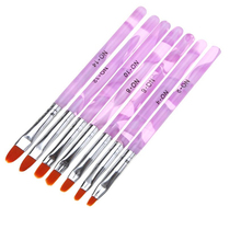 CCBLING 7pcs/lot Nail Art Brush Pens Nail Brushes UV Gel Nail Polish Painting Drawing Brushes set Manicure Tools Set Kit 2024 - buy cheap