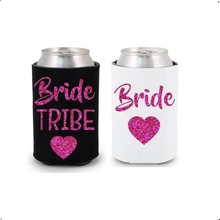 Personalize glitter casamento tribo da noiva da dama de honra bebida coolers solteira sobrevivência kit galinha noite garrafa pode suportes presentes 2024 - compre barato