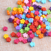 8.5mm 400Pcs Mixed Candy Color Acrylic flower Spacer  Beads Fit Jewelry Handmade YKL0303 2024 - buy cheap