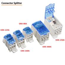 Caja universal de distribución de alta corriente, divisor de conectores de cable de UUK-80A, 1000V, Tipo de carril/125A/160A/250A/400A/500A 2024 - compra barato