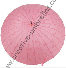 Новый стиль, прямой зонт с 24 ребрами, зонты с градиентом цвета, плавно изменяющийся цвет, зонт с рифлеными ребрами 2024 - купить недорого