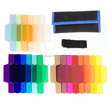 Kit de difusor de filtro para géis, 20 cores, para yongnuo ca @ on 600ex 580ex 580exii 430ex 430exii 2024 - compre barato