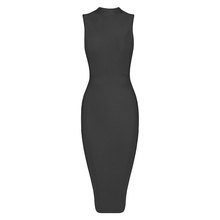 black turtleneck 2020 women's sexy knee length bodycon rayon bandage dress 2024 - buy cheap