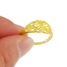 Hot New Fashion Gold Filled Rings For Women's Gold Color Jewelry Party Gift High Quality Jewellery Rings Bague R008 2024 - buy cheap