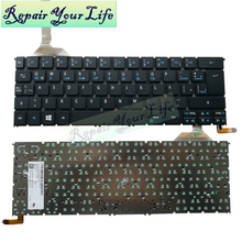 Retroiluminado r7 371 t teclado do portátil latino para acer R7-371T-52EN R7-371T-779K R7-371T-78XG R7-371T-72YS la teclado MP-13C66LAJ92 2024 - compre barato