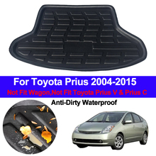 Rear Boot Cargo Liner Tray Trunk Floor Carpet Mats Mat Carpets Pad For Toyota Prius 2004 - 2013 2014 2015  Hatchback Liftback 2024 - buy cheap