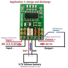 4 in 1  DC 5V 2.1A Power Board 4.2V charge/Discharger(boost)/ Batterie protection/Battery indicator modules 3.7V lithium 18650 2024 - buy cheap