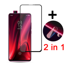 2 en 1 de vidrio Protector para Xiaomi Redmi K20 Pro pantalla lente de cámara Protector de vidrio templado para Redmi Nota 9T Glas 9H de la película 2024 - compra barato